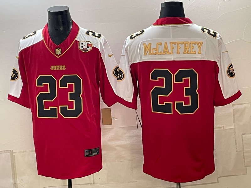 Men 2026 Nike San Francisco 49ers #23 McCaffery red NFL Jersey 1025003->buffalo bills->NFL Jersey
